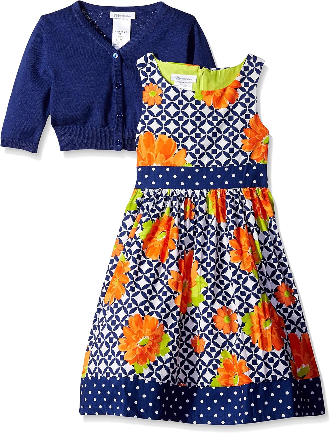 jean dress with cardigan