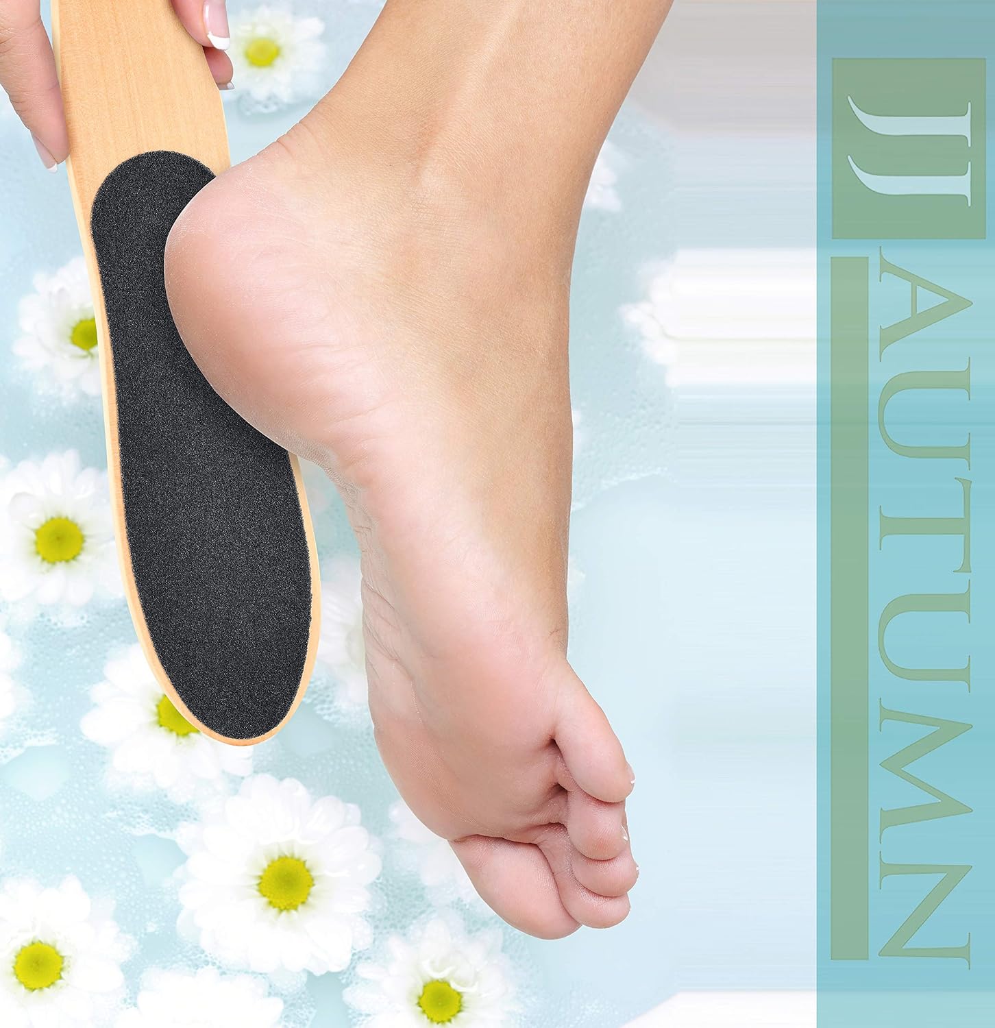 Professional Foot File Callus Remover - Wooden Pedi Foot Scrubber Filer for Dead Skin - Double Sided Foot Scraper Exfoliator for Dry and Wet Feet Care - Spa Quality Foot Rasp Grater Pedicure Tools : Beauty