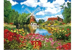 RoseArt - Kodak Premium - Hunsett Mill and The River Ant, Norfolk, England - 1000 Piece Jigsaw Puzzle for Adults