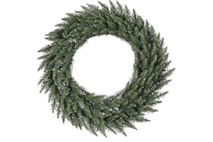 Vickerman 36" Camdon Fir Artificial Christmas Wreath Featuring 230 PVC Tips - Unlit - Wreath for Indoor or Outdoor - Seasonal Home Decorations