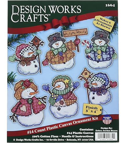Design Works Plastic Canvas Ornament Kit 4X3-Ho Ho Santa (14 Count