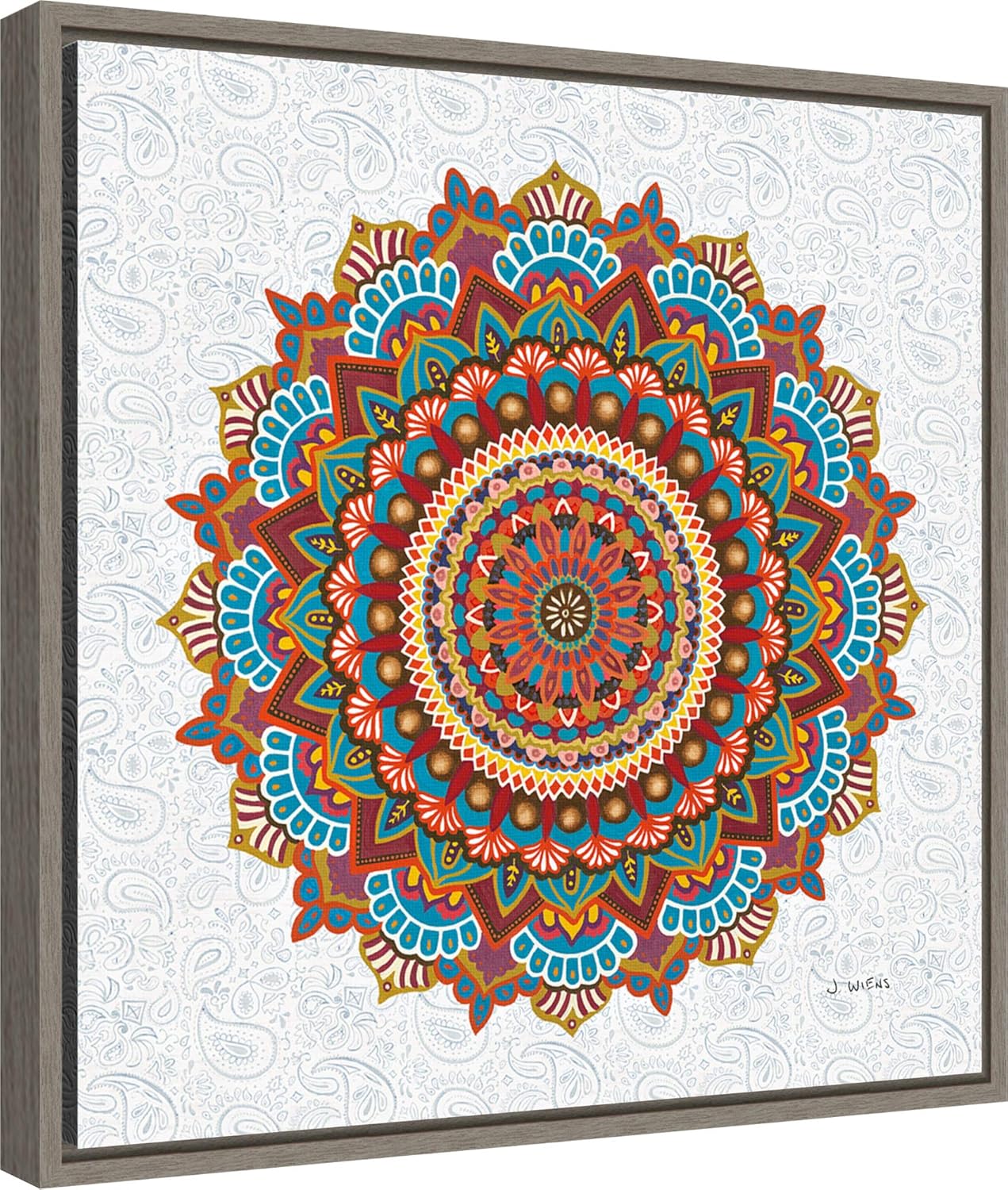 Wall Hangings Paisley Floral Pattern Abstract Single Canvas Wall Art Picture Print Va Home Furniture Diy Tallergrafico Com Uy