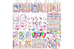JOLJUMP 132 Pcs Party Favors Birthday Supplies Girls Bags Goodie Bag Stuffers Filler Party Supplies