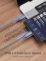 JSAUX 100W USB C to USB C Cable [2-Pack