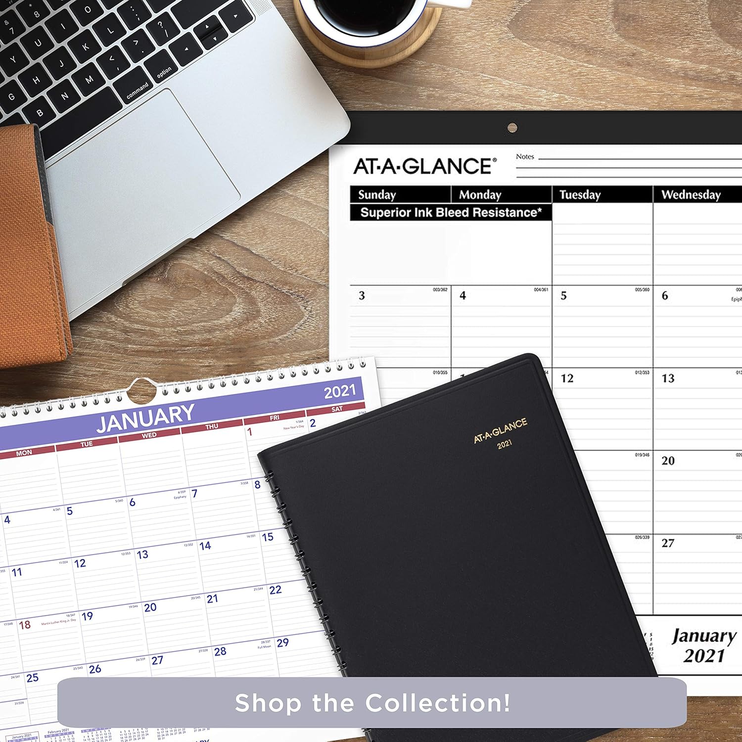 2021 Weekly Appointment Book & Planner by AT-A-GLANCE, 8-1/4" x 11", Large, Black (709500521) : Office Products