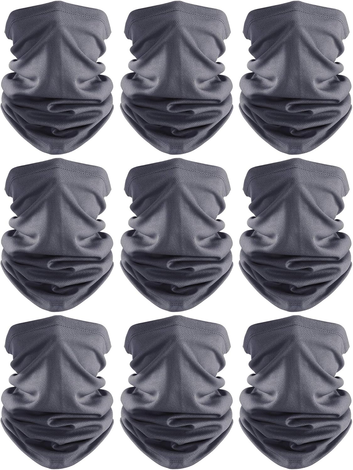 Face Cover Scarf UV Protection Neck Gaiter Scarf Sunscreen Breathable Bandana (Black, 6) at  Women’s Clothing store