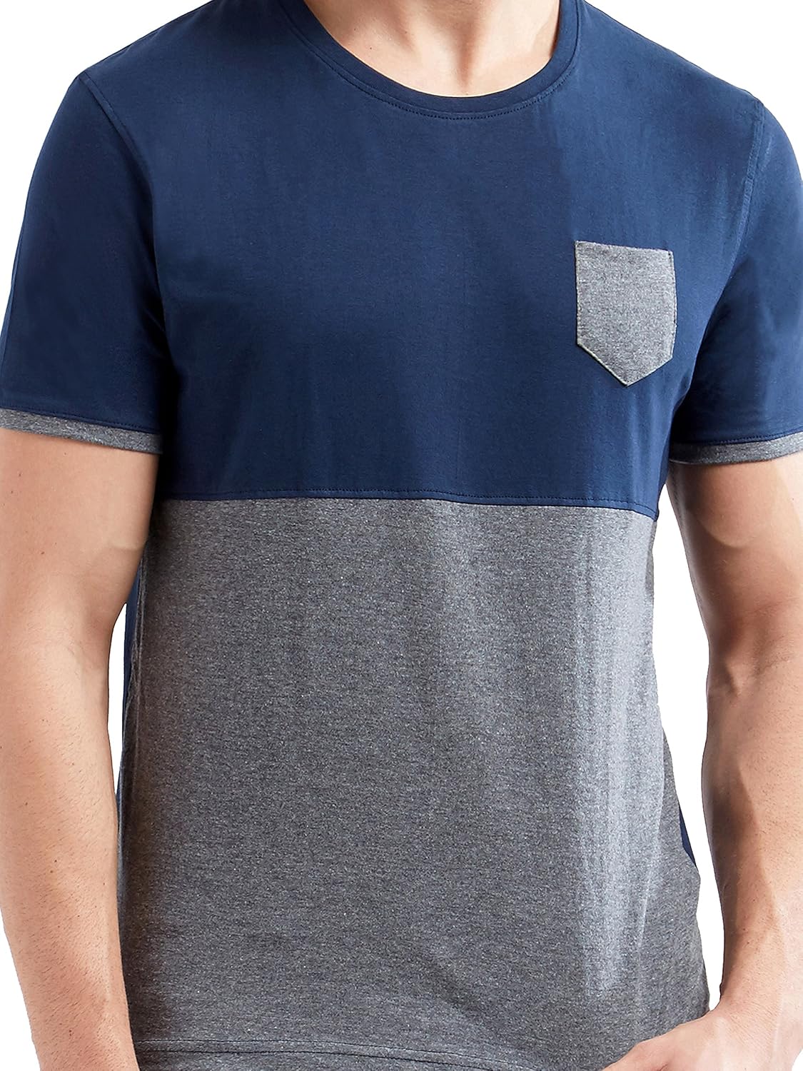 maniac men's cotton t-shirt (ml-mens-voonik-hs-rneck-navy)