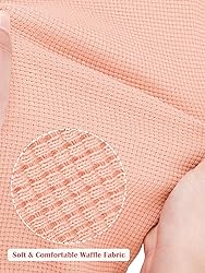 Resinta 3 Sets Girls Waffle Thermal Underwear Set
