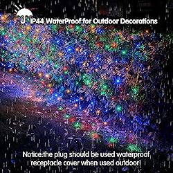 Dirnun Led Christmas Net Lights Outdoor Christmas