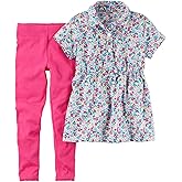 Carter's Girls 2 Pc Playwear Sets 259g380, Print, 3T Toddler