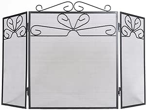 Protector para chimenea de Hausen, pantalla de seguridad contra