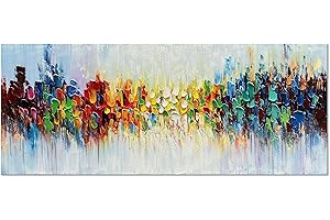 Epicler art 24x60 Inchs Hand-painted abstract Texture Art Oil Painting Modern Home Wall Canvas Decorative Painting