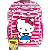 Fast Forward Hello Kitty 16" Backpack with Molded Front Pocket and Printed Straps with 24Pk Crayons for Girls - Perfect for Any Occasion!