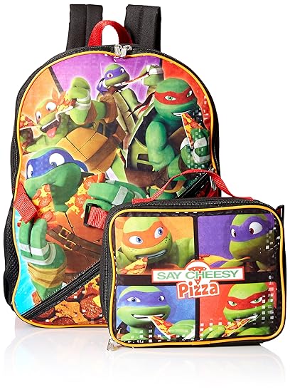 ninja turtle backpack and lunchbox