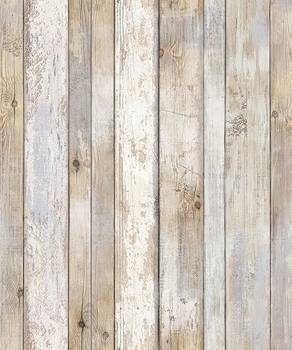 Reclaimed Wood Distressed Wood Panel Wood Grain Self Adhesive Peel Stick Wallpaper Vbs308