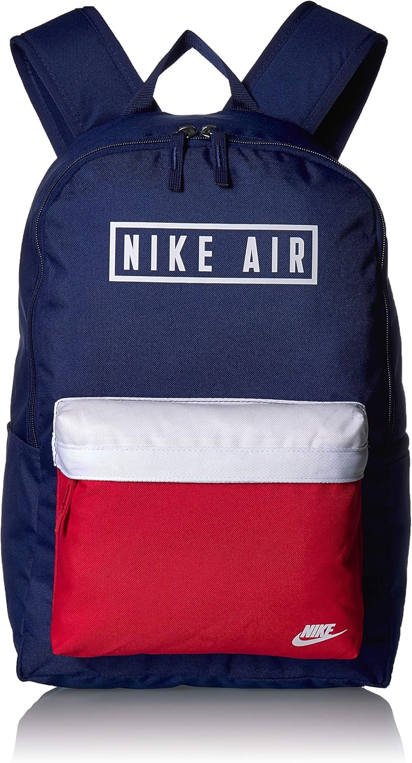 red white and blue nike backpack