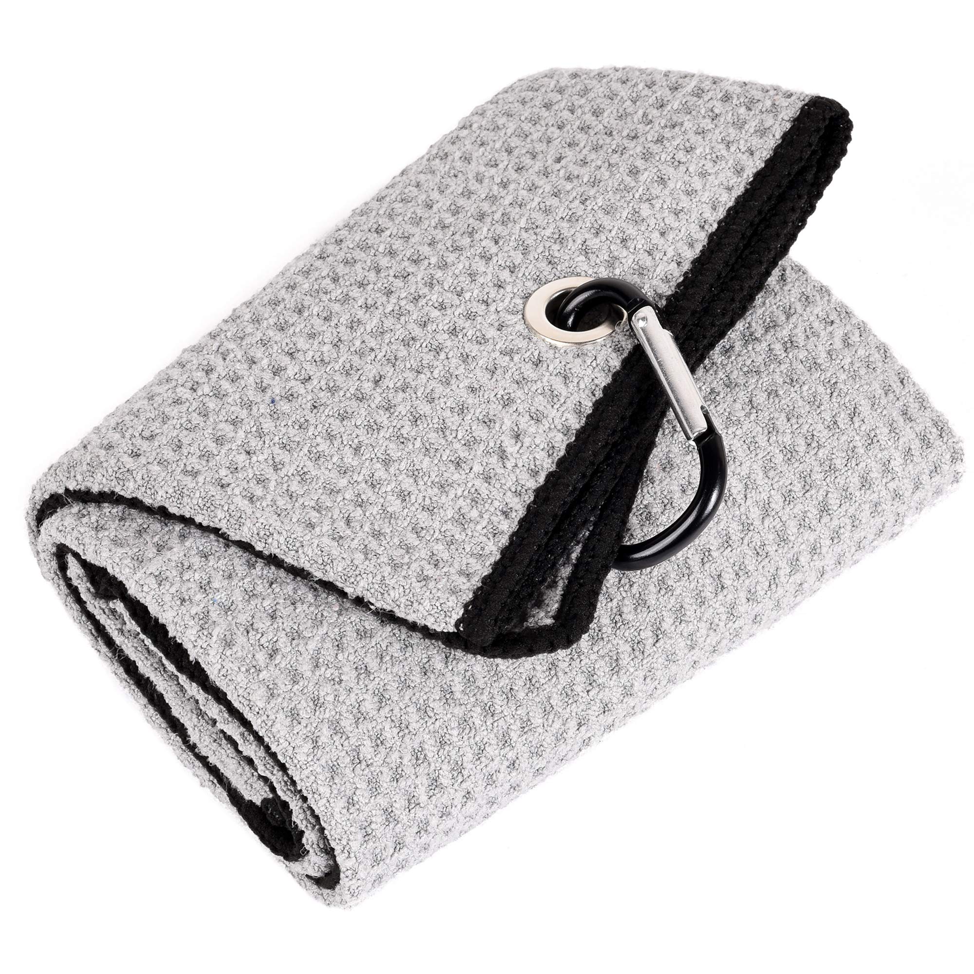 Mile High Life Golf Towel | Tri-fold Waffle Towels | Premium Microfiber Fabric | wiith Heavy Duty Carabiner Clip