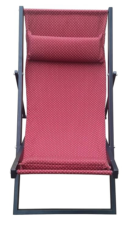 Smart Shelter Super Strong Folding Rest/Relax Outdoor and Indoor Chair(with Foam Padded Cushions) (100% Metal Body)