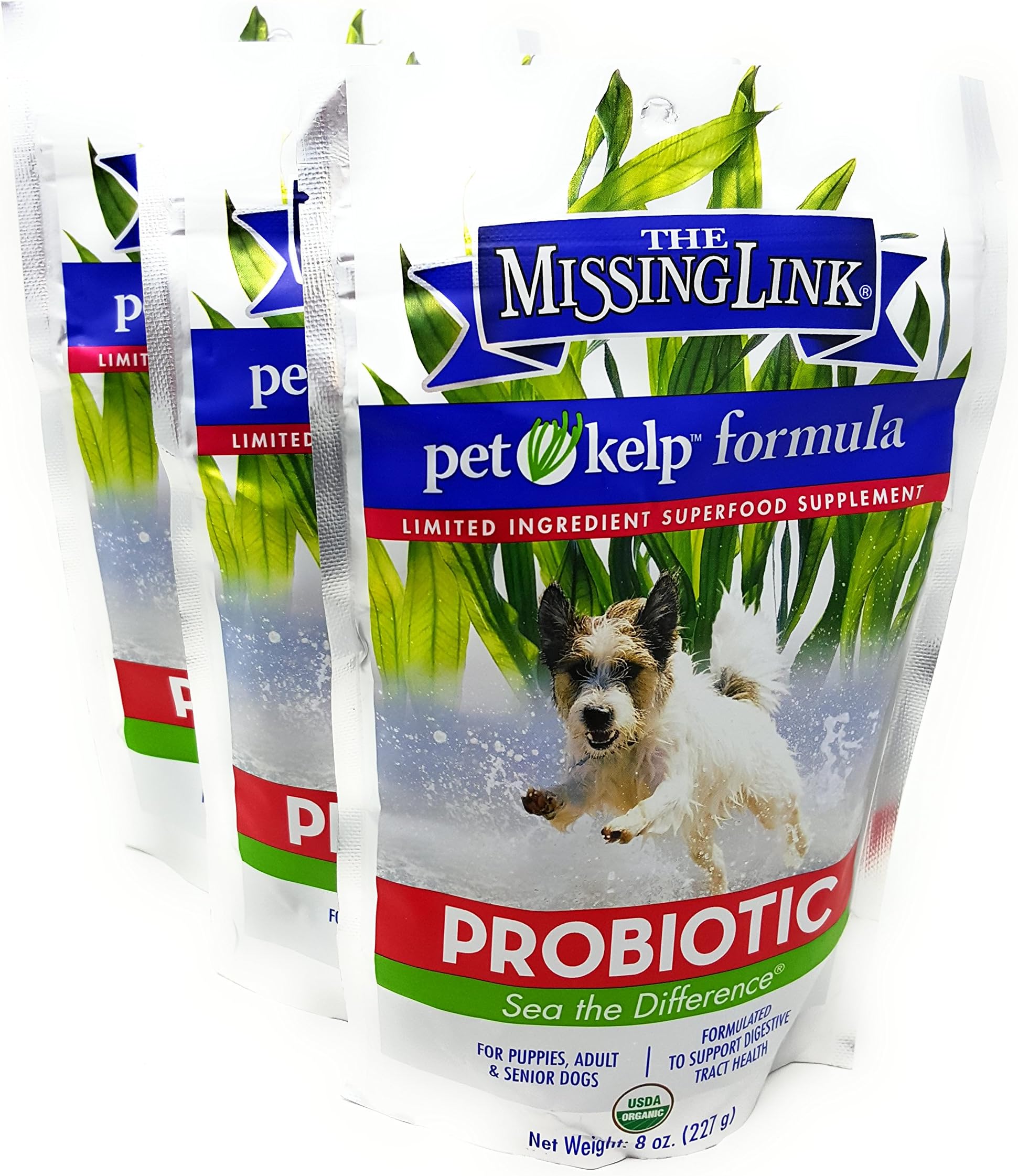 (3 Pack) Pet Kelp Probiotic Formula, 8 Ounces each
