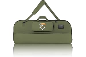 SUNYA Compound Bow Case with Molle System - Neoprene Bow String Protection & Padded Shoulder Sling - Soft Carrying Case for Archery Accessories, Equipment