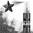 Edible Glitter Spray - 22g Edible Luster Dust Metallic Food Grade Glitter for Drinks, Cake Decorating, Baking - Edible Food Coloring Powder Shimmer Glitter for Cocktail, Icing, Candy (Black)