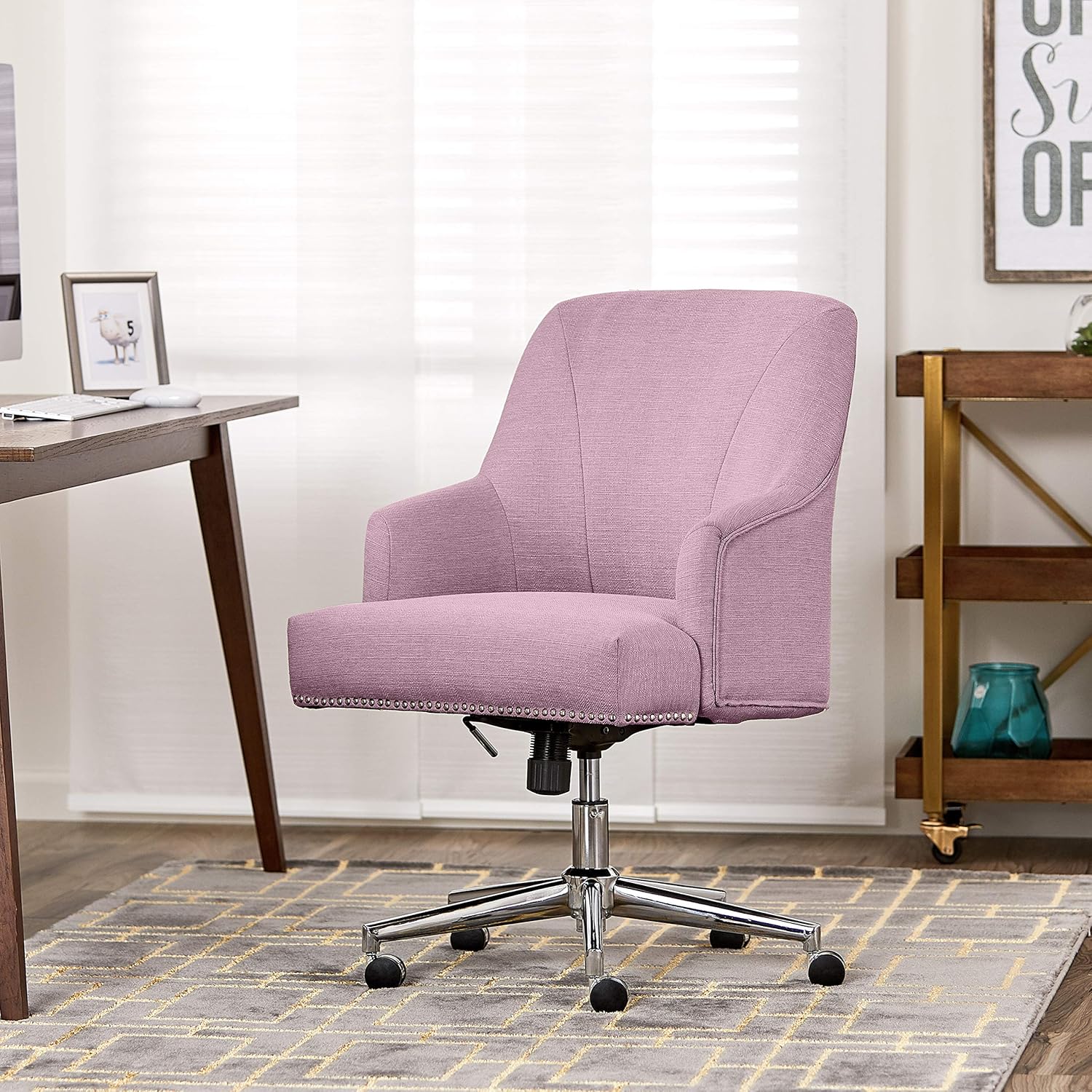 Best Upholstered Desk Chair No Wheels