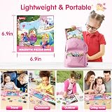 SYNARRY Magnetic Puzzles 3-5 Year Old Girls Unicorn Mermaid Princess 20 Pcs view 5