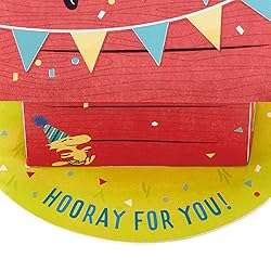 Hallmark Paper Wonder Peanuts Pop Up Birthday Card