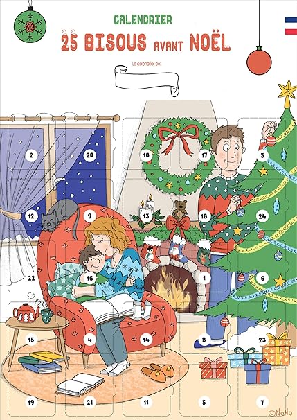 Calendrier De L Avent Des Bisous 25 Bisous Avant Noel Pour Enfants 2 A 10 Ans