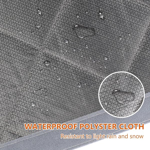 WOCHITV MAGNETIC THERMAL INSULATED DOOR CURTAIN FITS DOOR SIZE 32″ X 80″, DURABLE WATERPROOF CLOTH, POLYESTER FIBER FILLING, WEATHERPROOF, WINDPROOF, REDUCE NOISE, VISIBLE PANELS, SIDE OPENING, GRAY