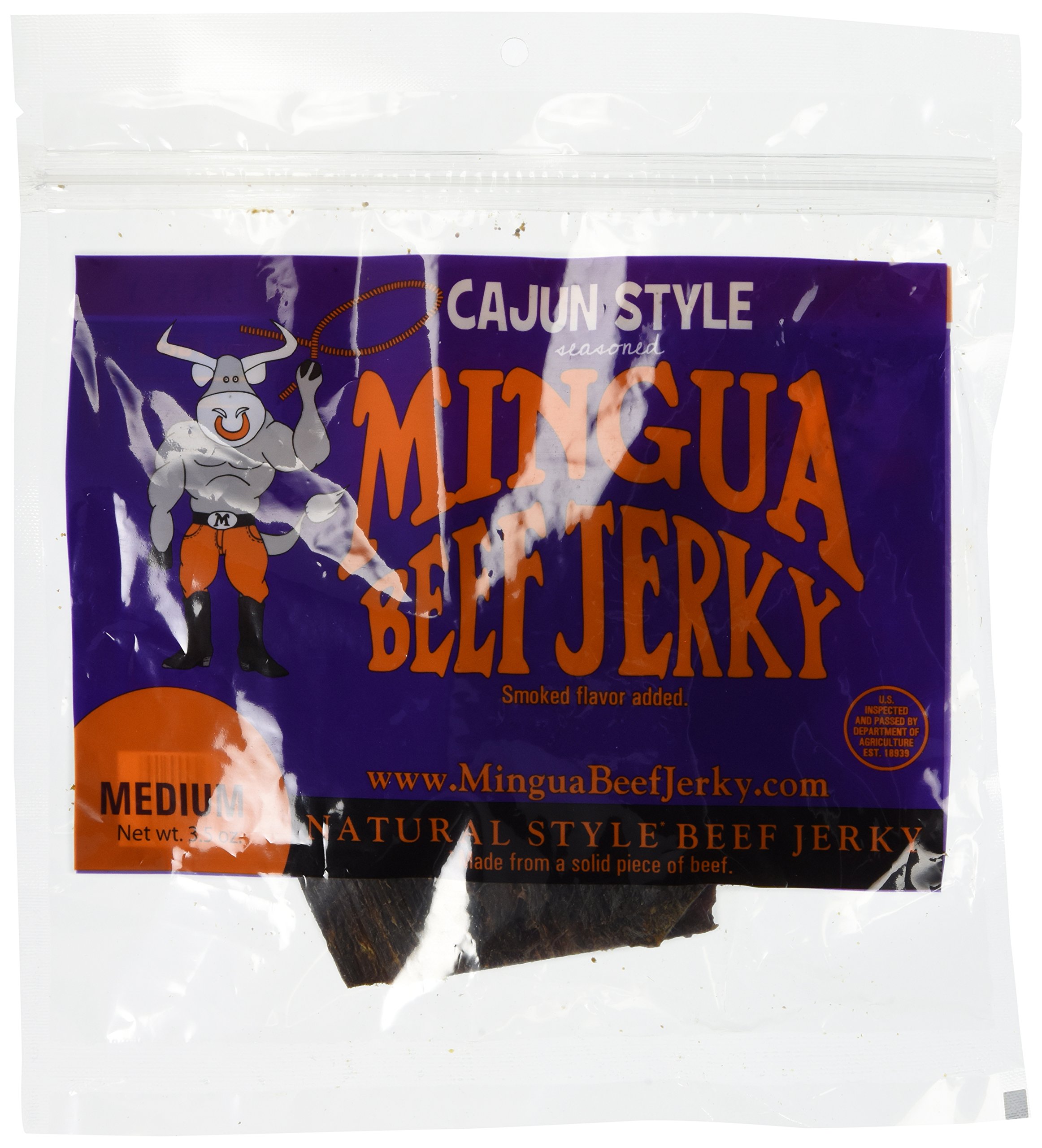 Buy Mingua Beef Jerky CajunSeasoned NitriteFree Spicy Beef Jerky