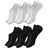 ShiChextasy Non Slip Women's No Show Socks : Soft Comfort for Office Wear - Breathable Easy Fit Low Cut Flat Socks 6 Pairs