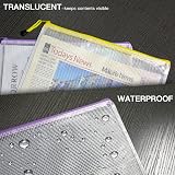 Umriox A4 Plastic Zip Folders 24 Pcs Mesh Document Wallets Waterproof 34x24cm view 4