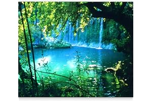 artgeist Wall Mural Waterfall Nature 138x101 in - Non-woven Wallpaper Fleece Wall Decor Photo Print Picture Image Design Home