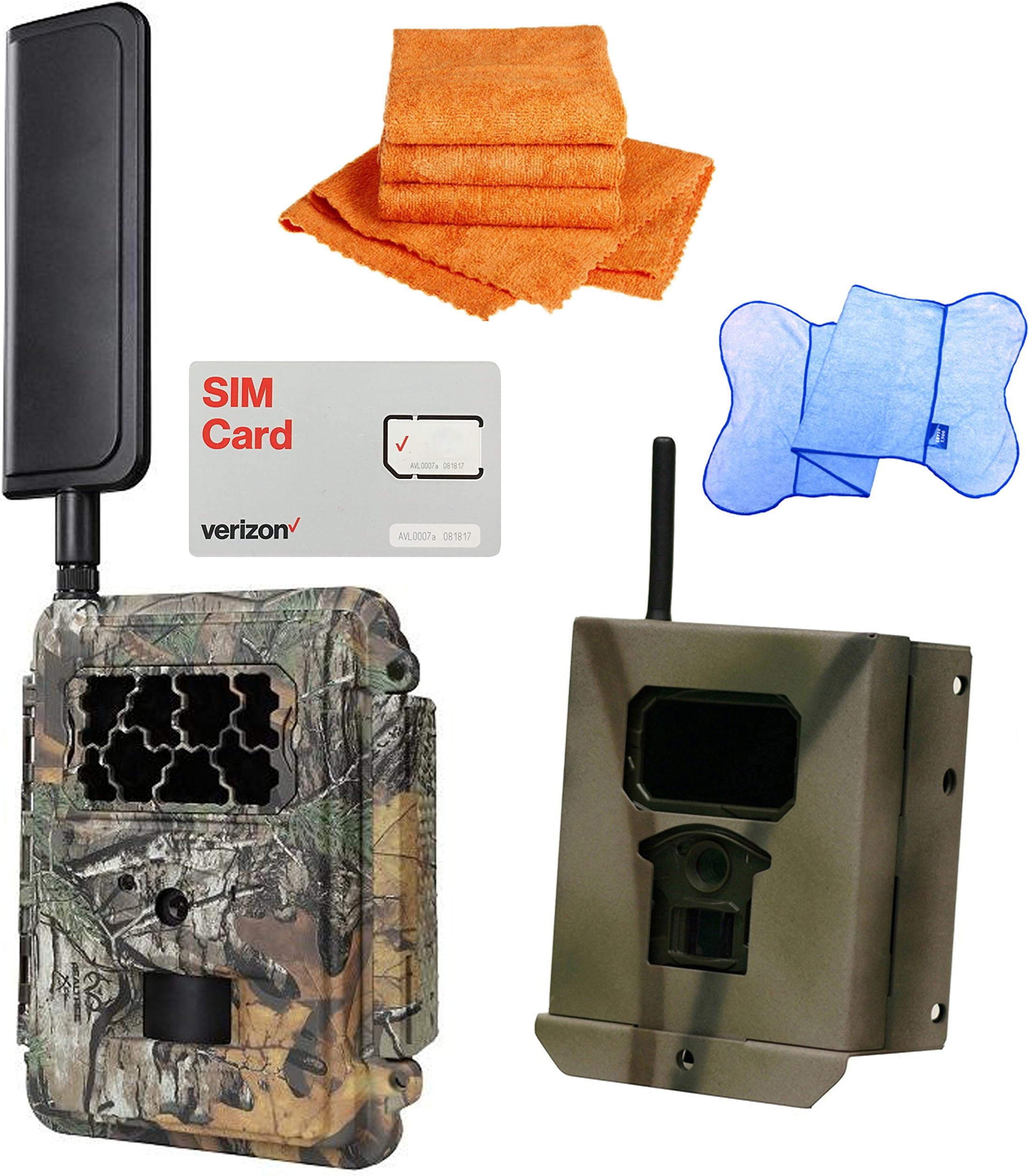 Spartan HD GoCam Verizon 4G/LTE, Blackout Flash, Bundled with UTowels Edgeless Microfiber Towels and a Security Box