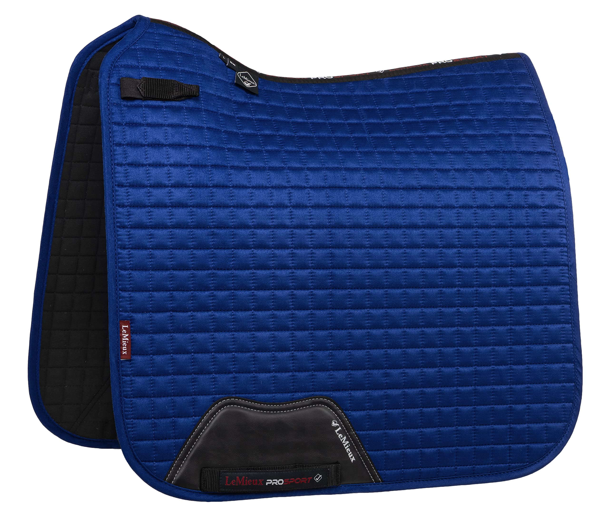 LeMieux Dressage Suede Square Saddle Pad - Saddle Pads for Horses - Equestrian Riding Equipment and Accessories (Benetton Blue - Small/Medium)