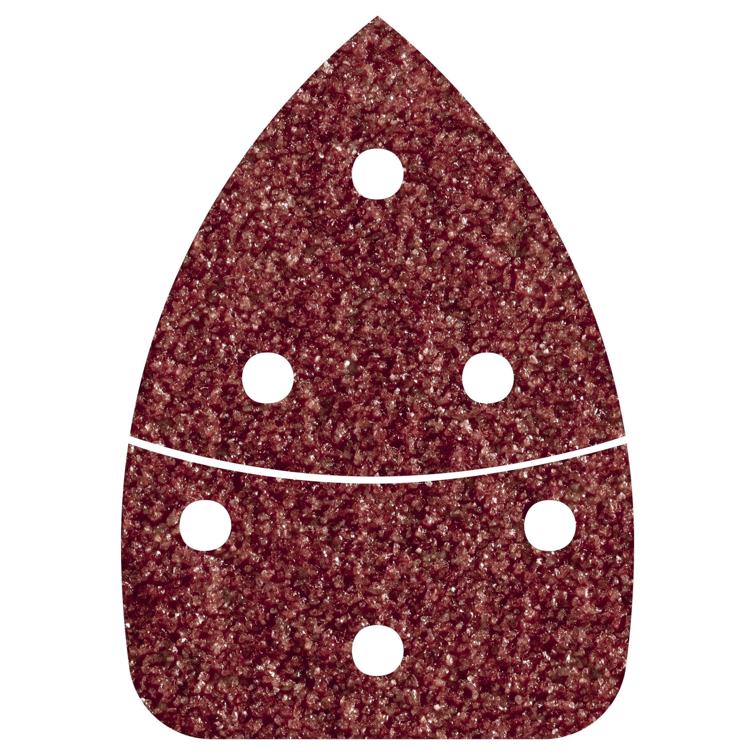 wolfcraft 6 Easy-Fix Sanding Sheets for wood/metal, 98 x 139 mm, grain 80 I 3137000