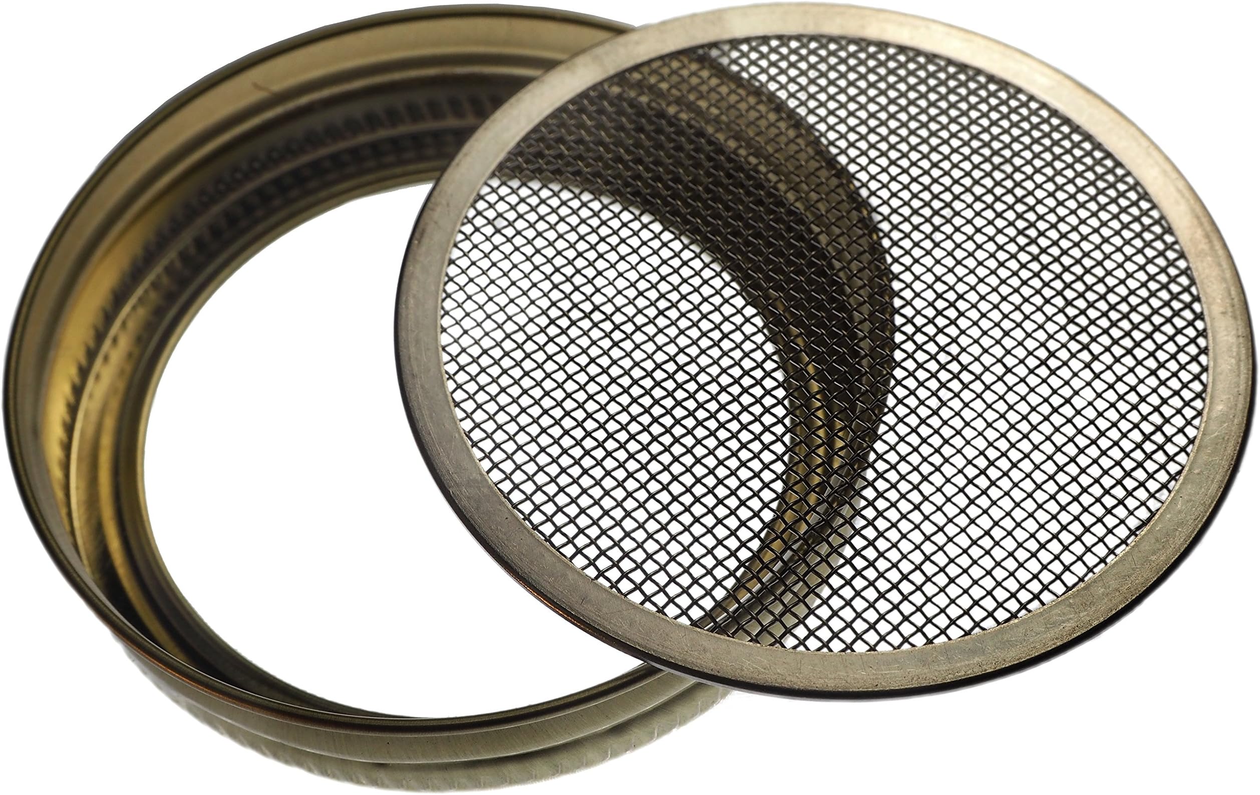 Sprouting Lid - Make Sprouts from Seeds - Stainless Steel - Bands Made in USA - TerraGreen Creations (3, Standard Mason 70mm)