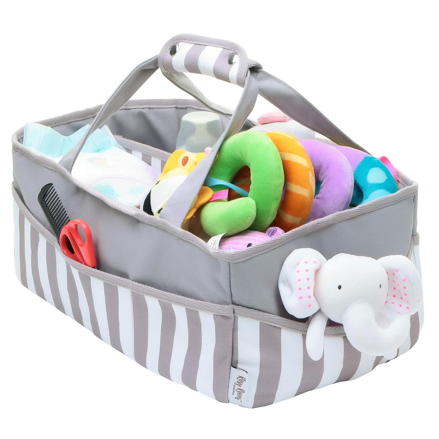 Nappy Caddy Organiser Cotton Canvas Storage Basket Baby Shower Gift