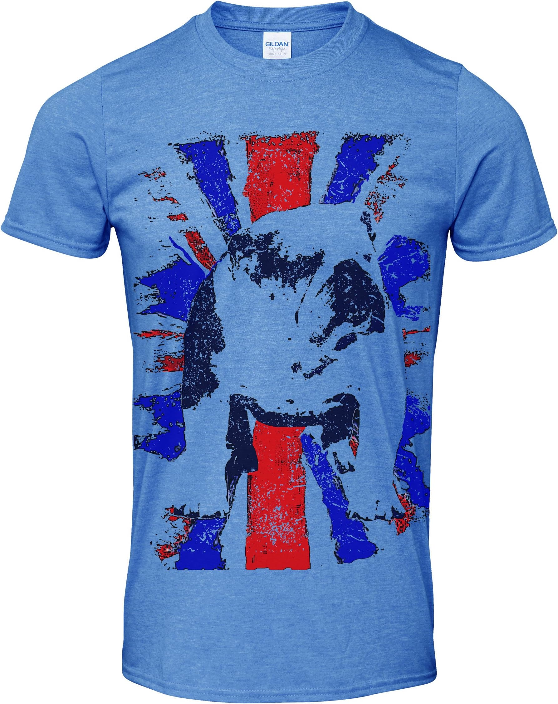 Streetmerch Bulldog Breed Dog British Bulldog Union Jack Vintage Distressed Print t Shirt