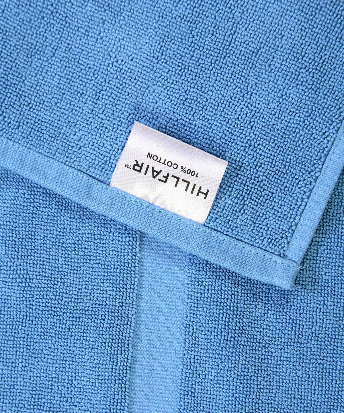 HILLFAIR 12 Piece- 600 GSM Cotton Bath Towels Set - Hotel Spa Towels Set- 2 Bath Towels, 4 Hand Towels, 6 Washcloths- Absorbent Super Soft Cotton Towels Set- Water Towel Set- 100% Cotton Towel Set: Kitchen & Dining