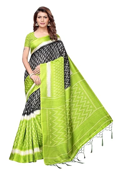 Women's Art Silk With Blouse Piece Saree