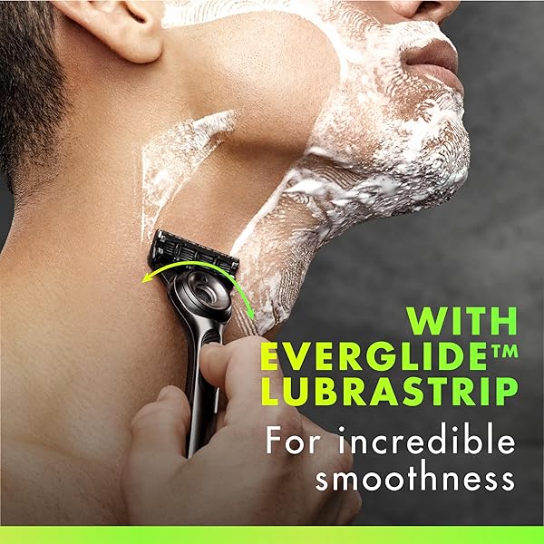 GILLETTE LABS MENS RAZOR BLADE REFILLS COMPATIBLE WITH GILLETTE LABS RAZORS – 4 CARTRIDGES WITH EXFOLIATING BAR