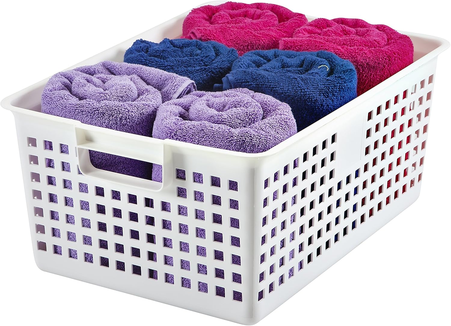 White Iris Plastic Mesh Storage Basket X Large Amazon.co.uk Kitchen