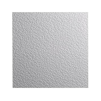 DECOSA Styropor Deckenplatten GENT in Putz Optik - Edle Deckenpaneele weiß - Dekor Paneele 50 x 50 cm - Decken Styroporpaneel