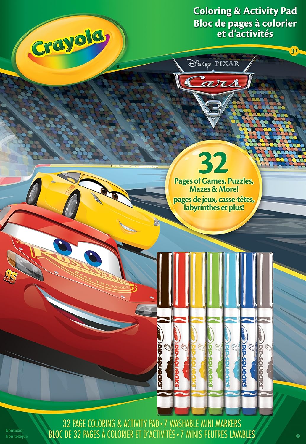 Amazon Crayola Cars 3 Coloring Activity Pad With Markers Toys 