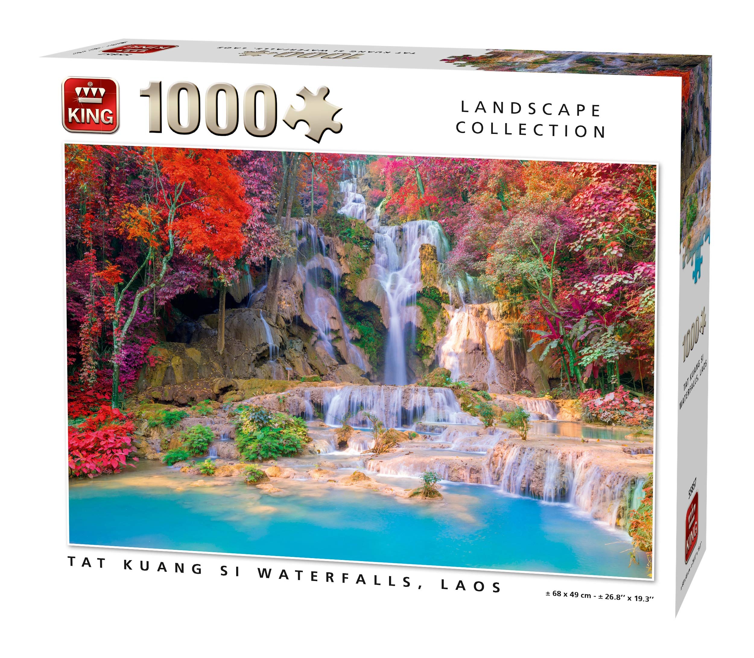 Tat kuang Si Waterfalls Laos Jigsaw Puzzle 1000-Piece
