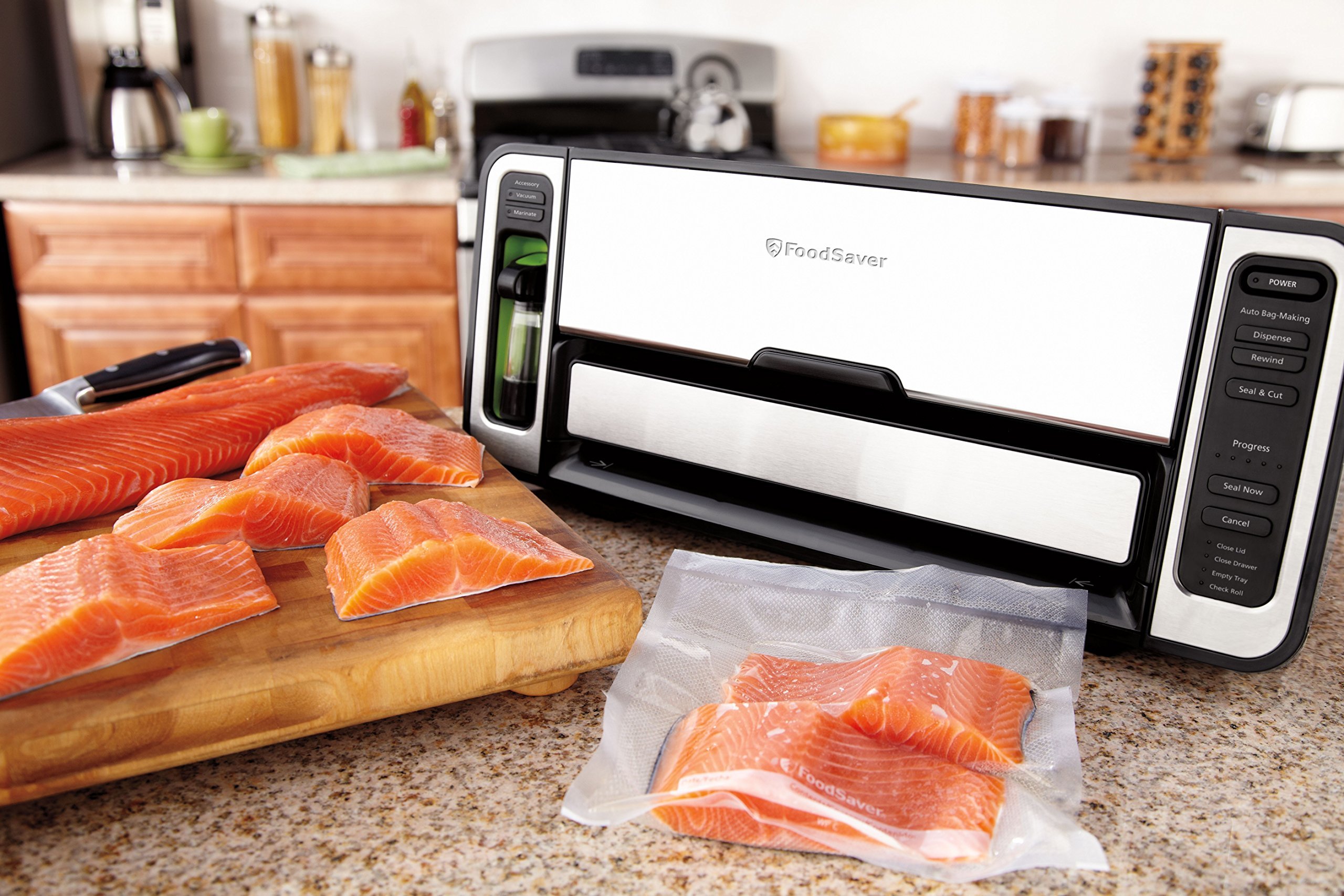 FoodSaver FM5860 Vacuum Sealer Machine with Express Bag Maker & Auto