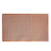 New Star Foodservice 54521 Commercial Grade Grease Resistant Anti-Fatigue Rubber Floor Mat, 36" x 60", Red