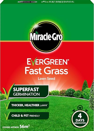 Miracle-Gro EverGreen Fast Grass Lawn Seed 1.6 kg 56 m2 Gold